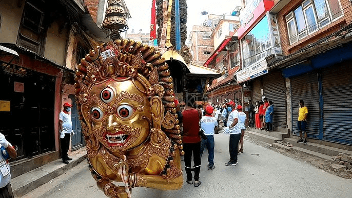 "Guru Gorakhnath’s act to bring his revered teacher, Rato Machhindranath, to the Kathmandu Valley.