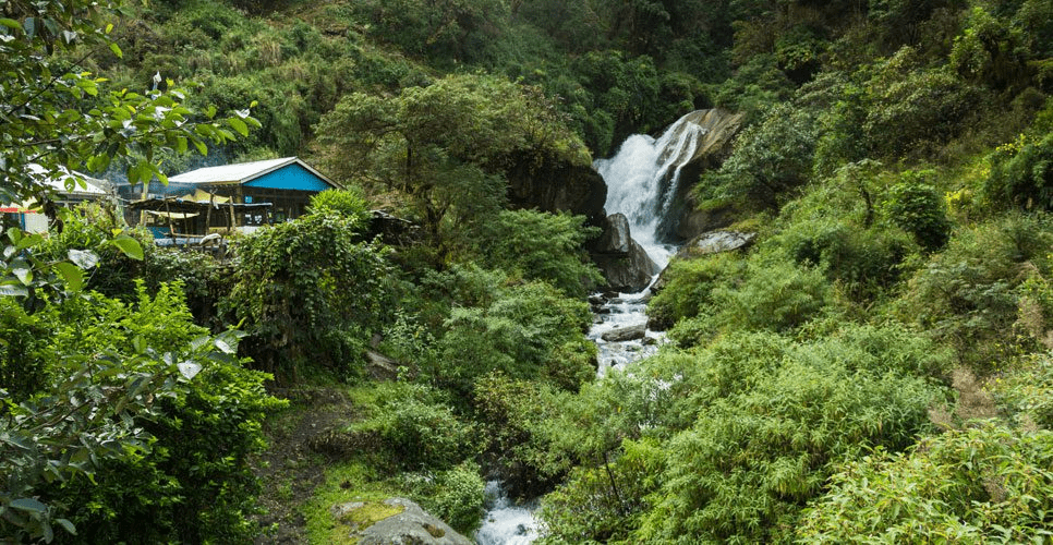 beautiful waterfalls near kathmandu